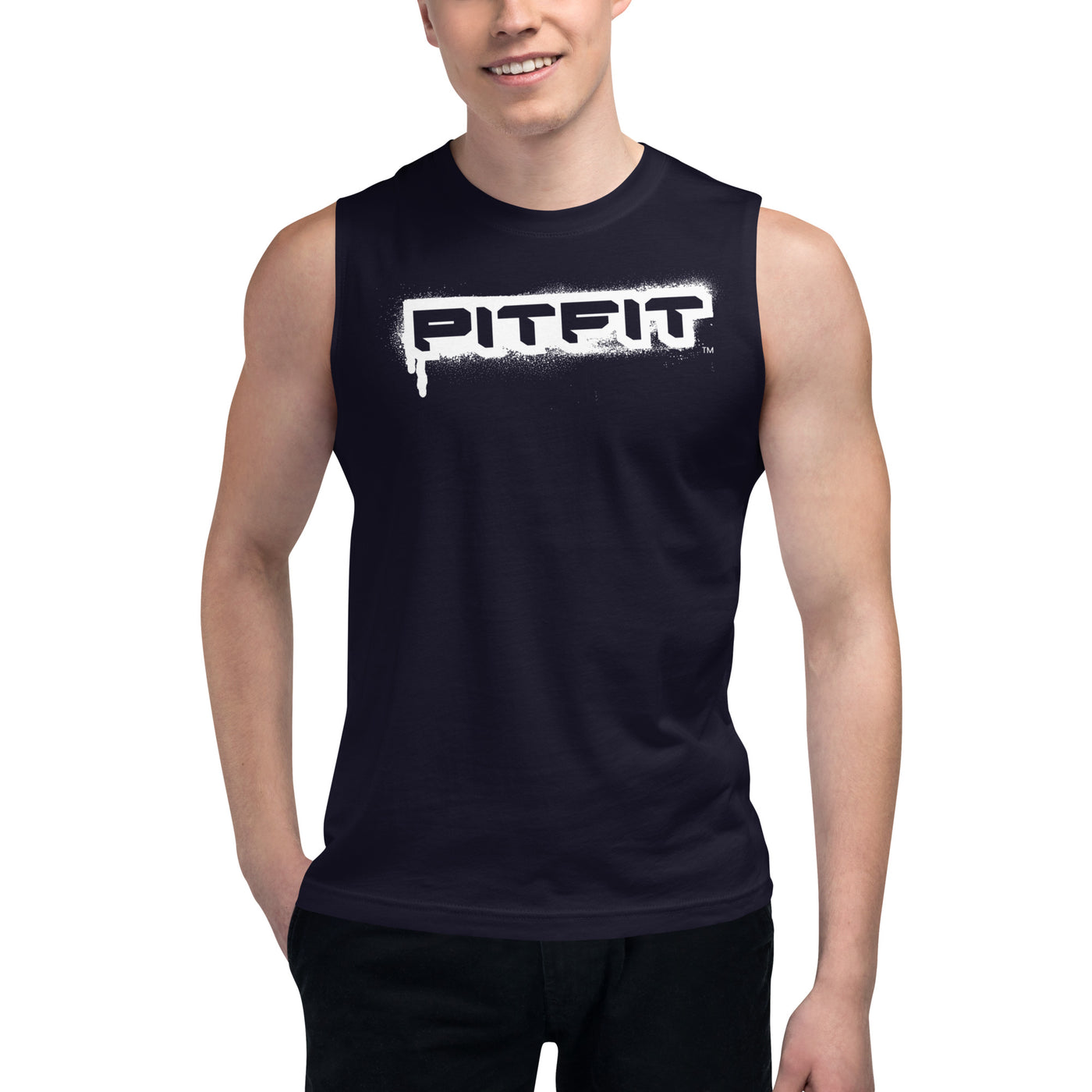 PITFIT Black Muscle Shirt