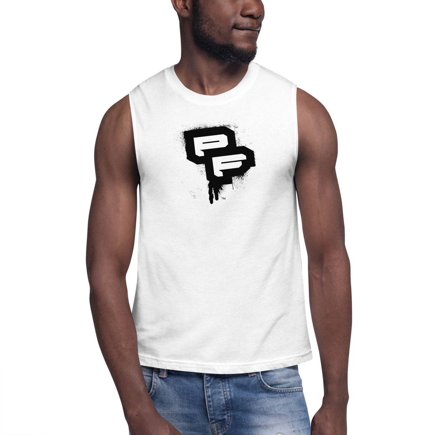 PF White Muscle Shirt